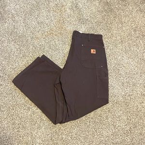 Carharrt Mens Washed Duck Double Front Work Dungaree Pants